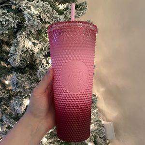 Pink Ombré Studded Starbuck cup VENTI